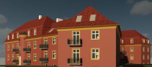 3D-Ansicht mit Satteldach